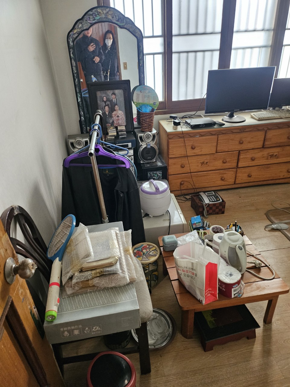 양산 유품정리 전 현장