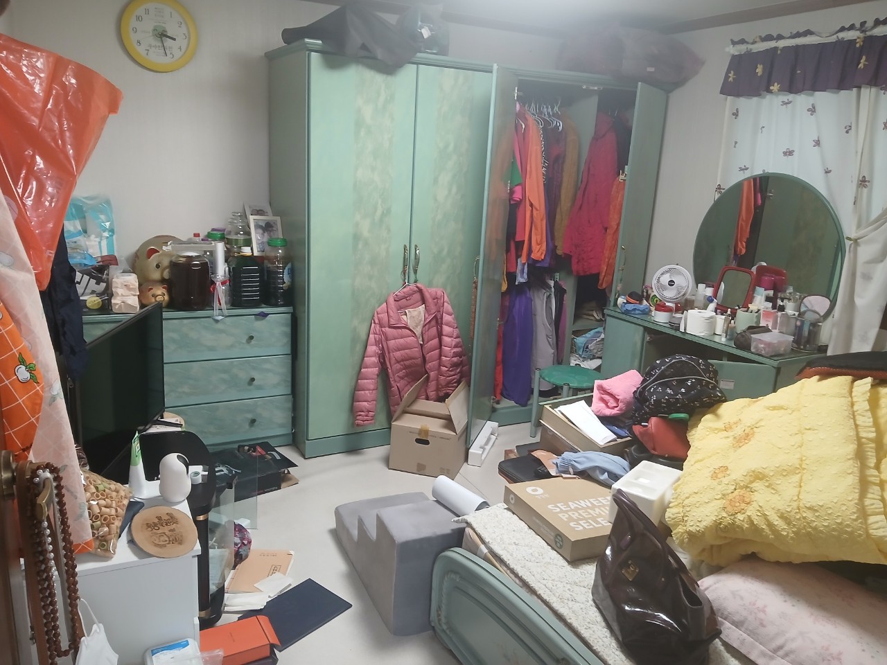 울산 유품정리 전 사진